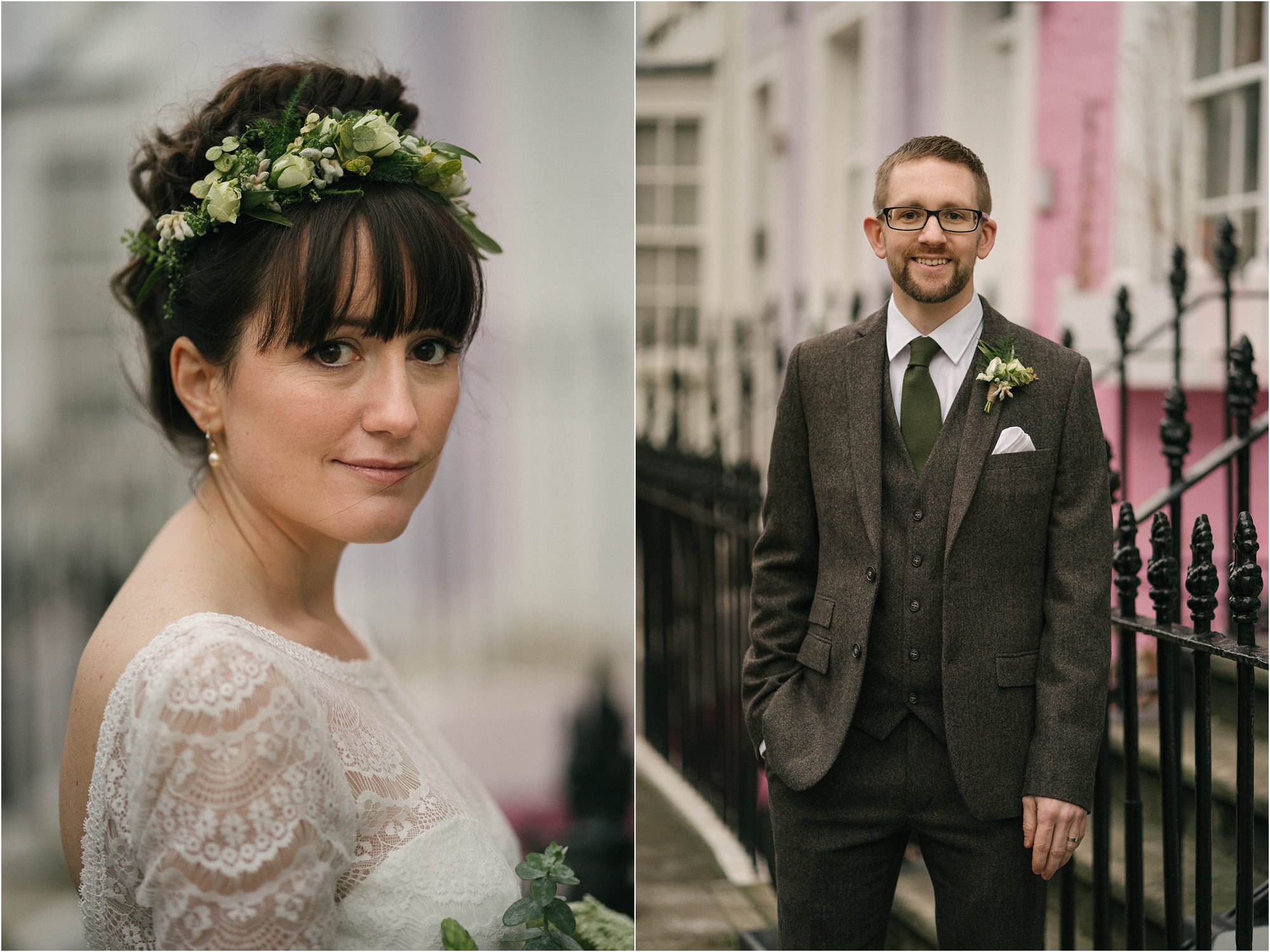 bride and groom portrait for chelsea wedding