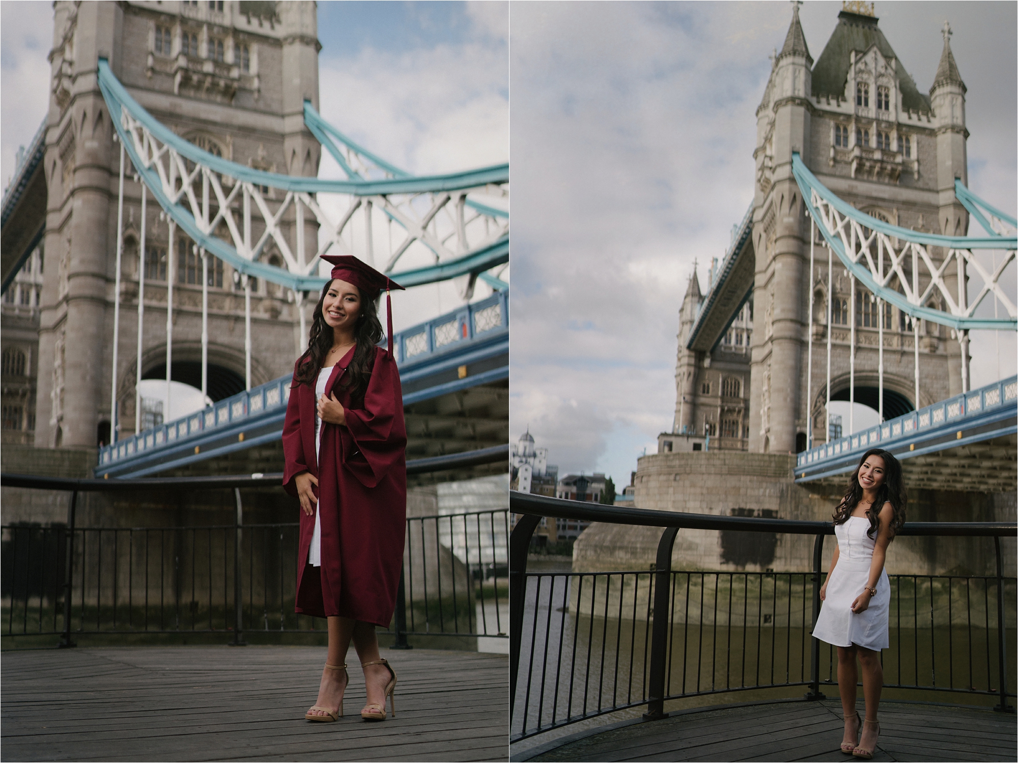 Senior Portraits with Tower Bridge in London England