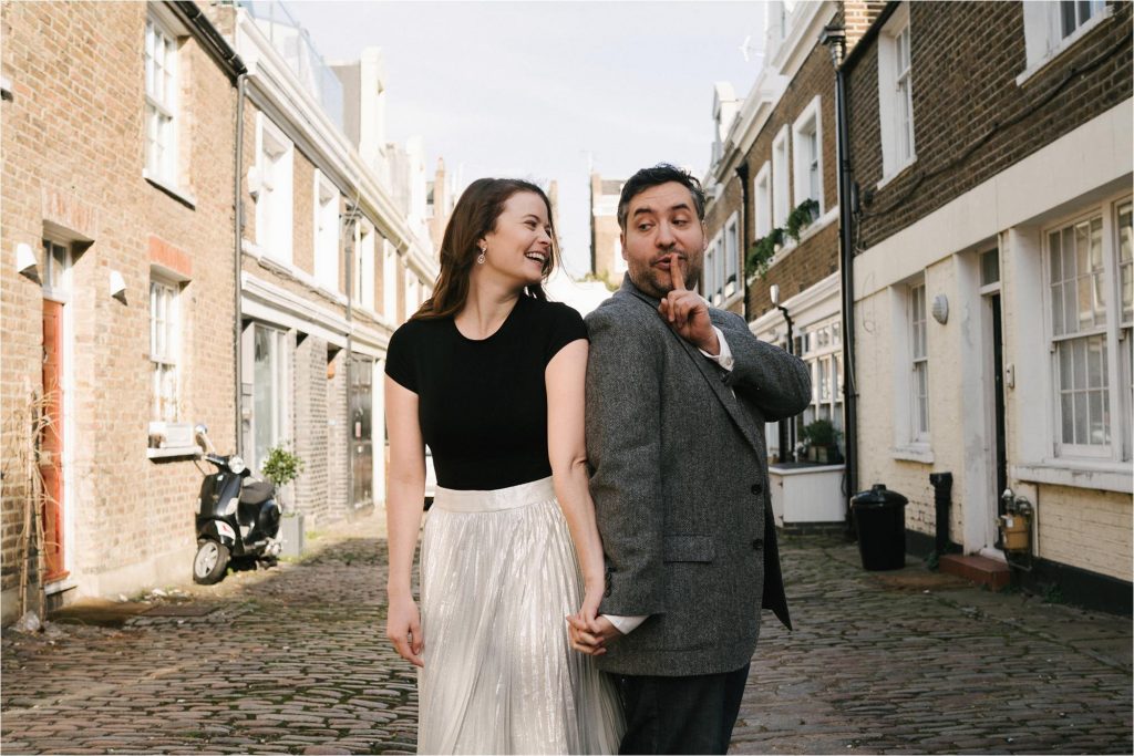 engagement photoshoot in Notting Hill 