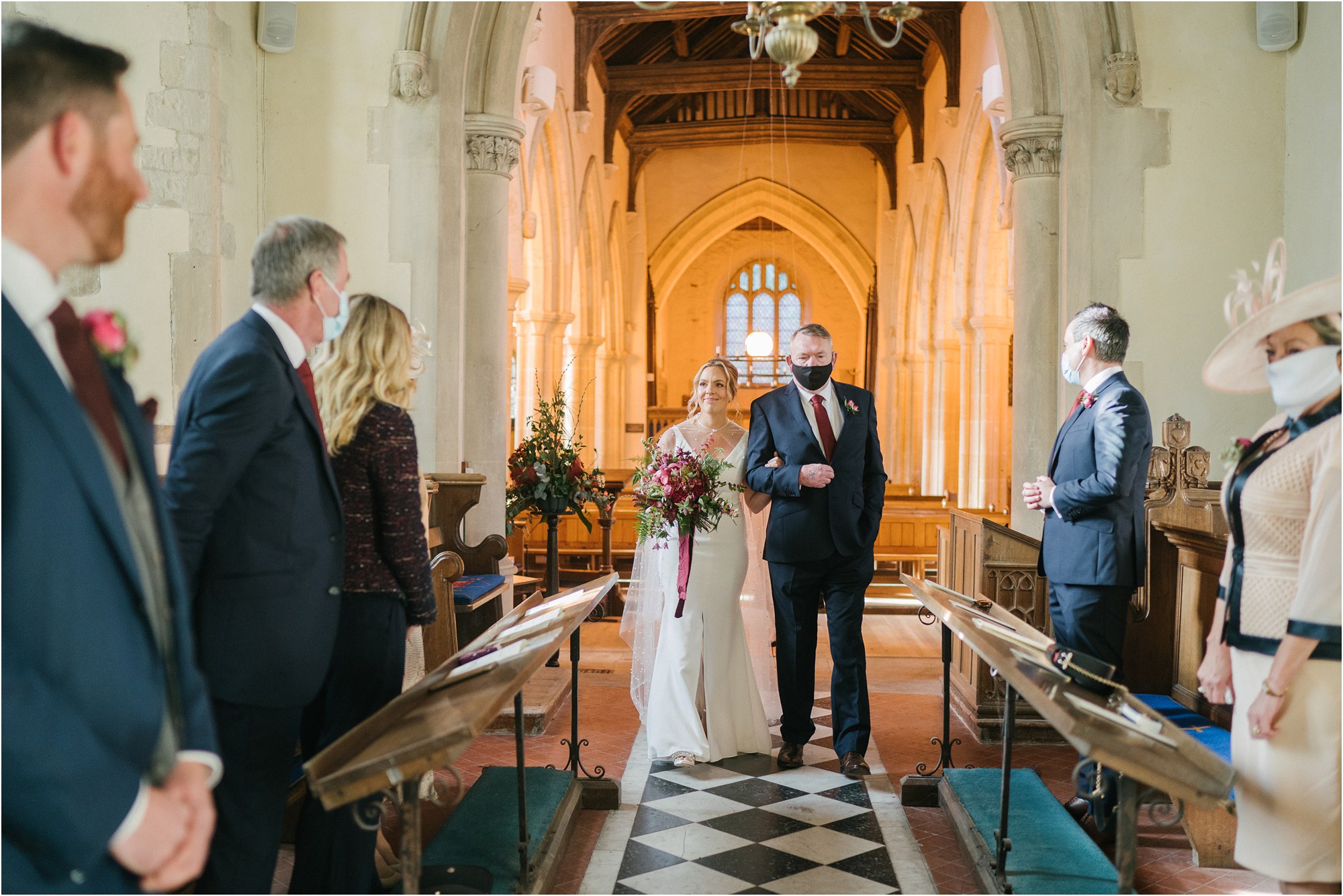 A intimate and small church wedding in Oxfordshrie