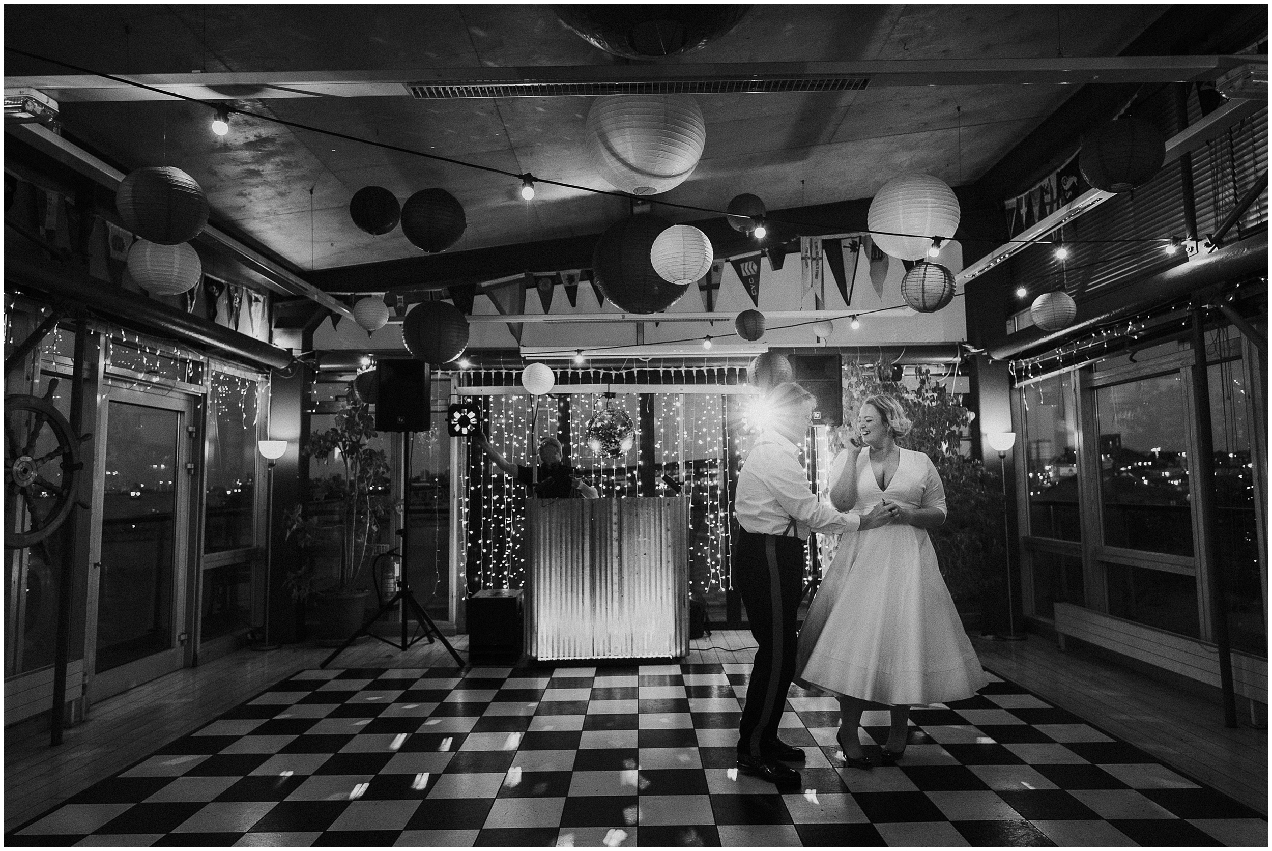 A first dance at the Greenwich Yacht Club. 