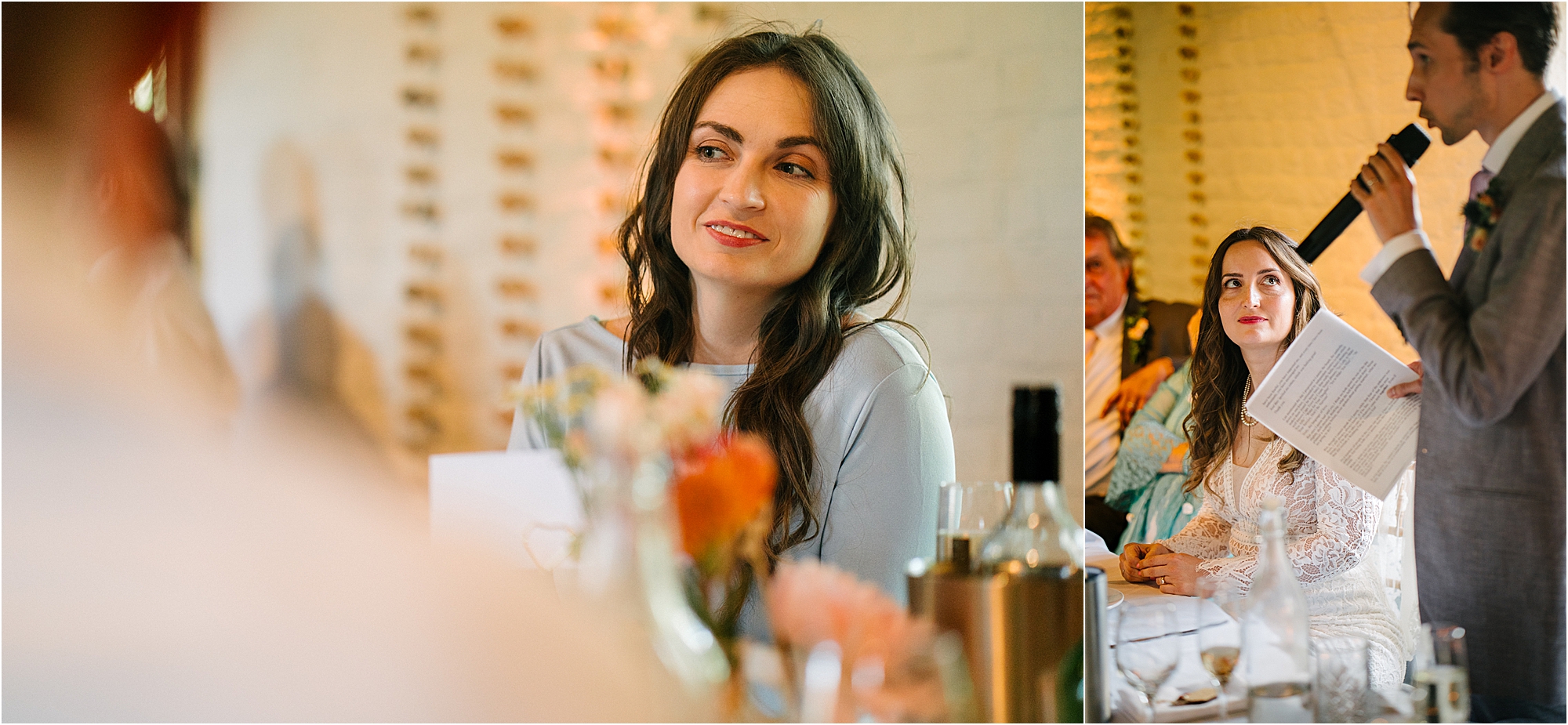 Wedding speeches at The Tudor Barn, Eltham, South London. 
