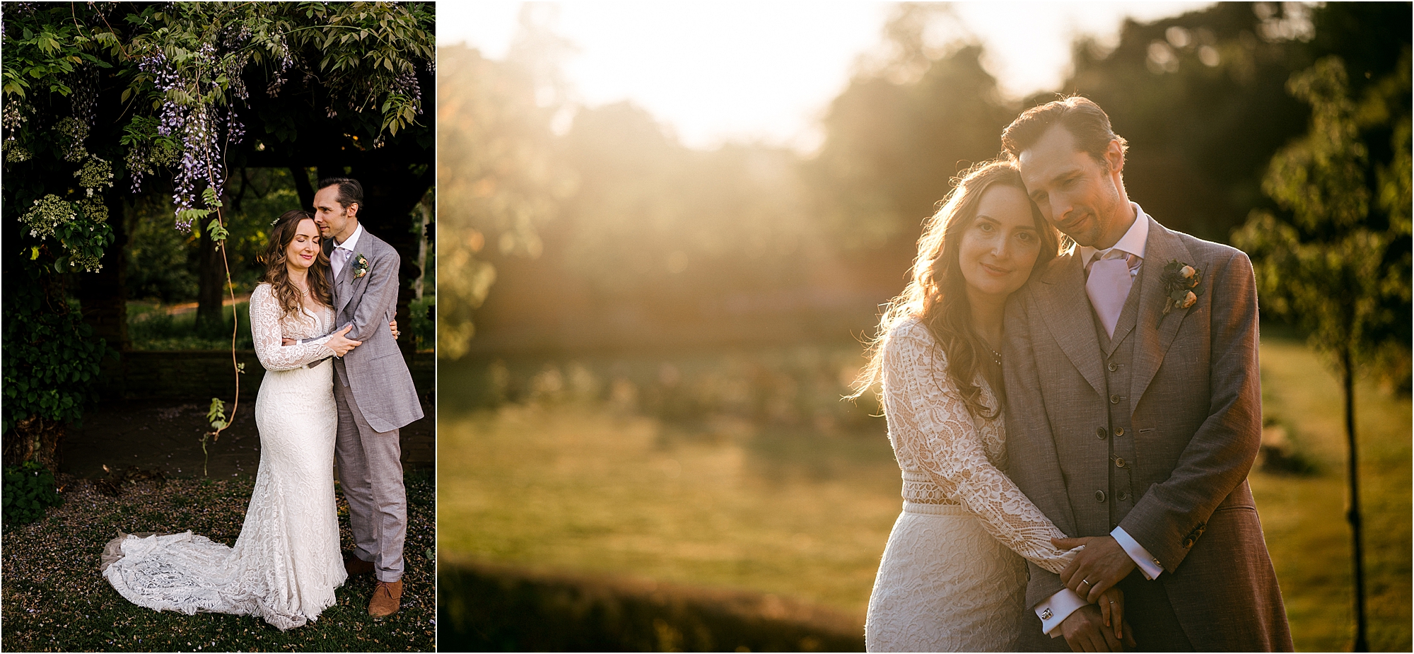Sunset photos for a wedding at The Tudor Barn, Eltham, South London. 