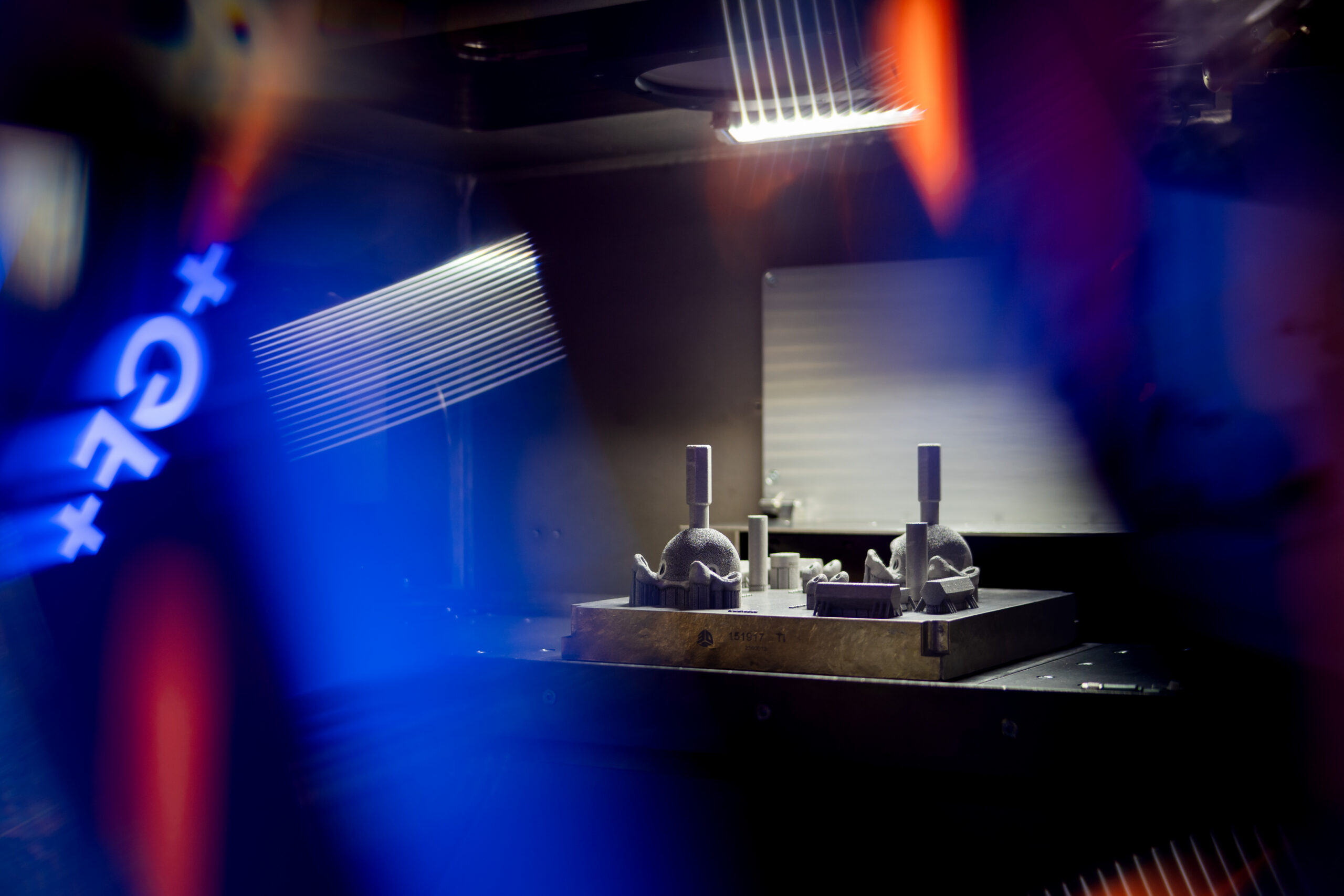 An abstract photograph of manufacturing taking place in Sheffield, South Yorkshire. 