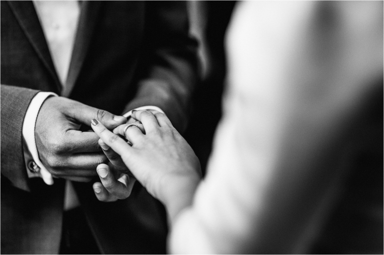 the ring exchange during a ceremony